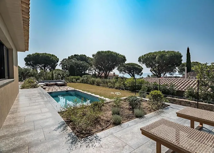 Willa Vue Mer, A Pieds, Golfe De St Tropez *